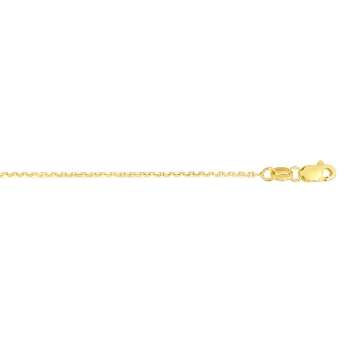 14K Yellow Gold Cable Link Necklace