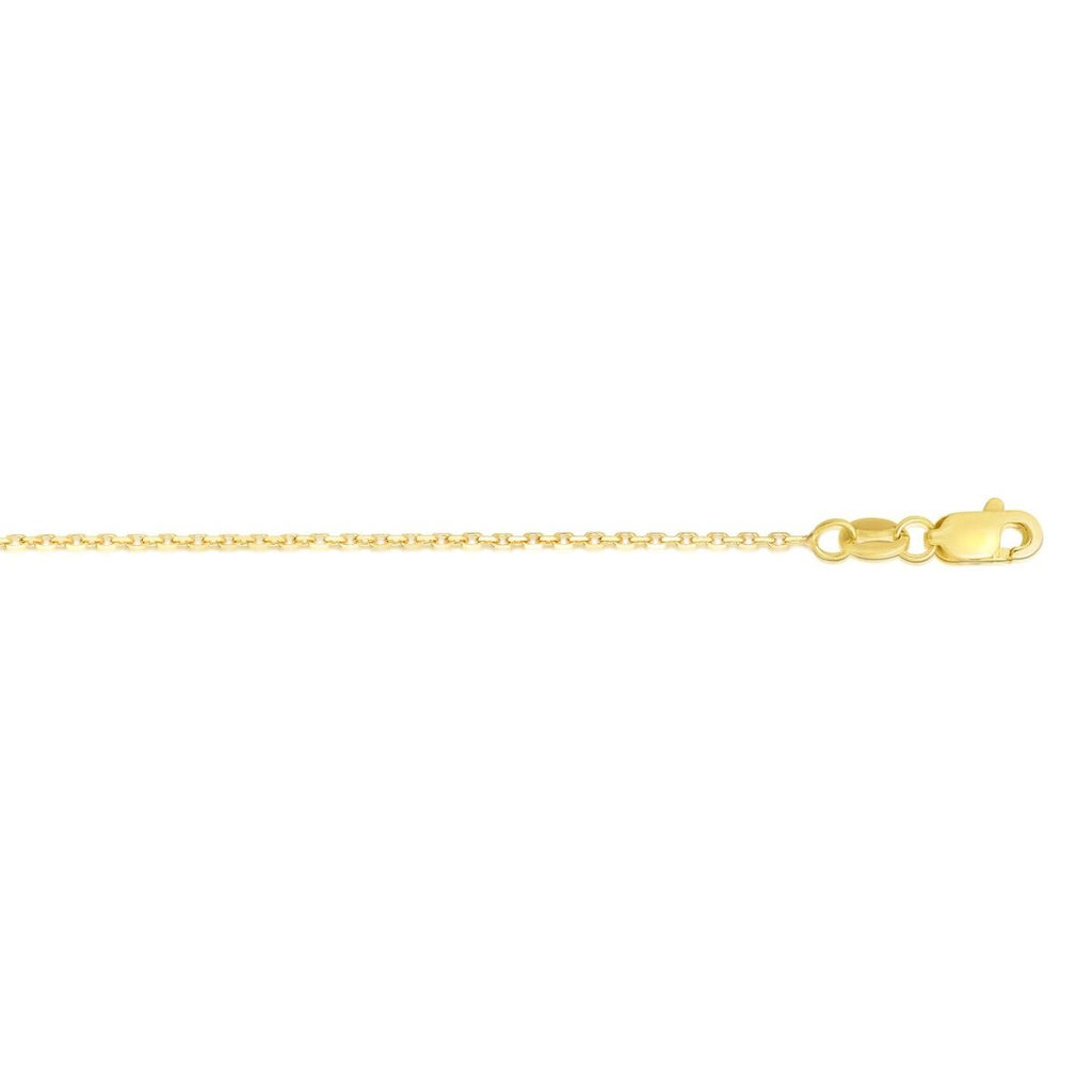 14K Yellow Gold Cable Link Necklace
