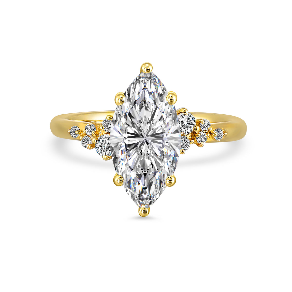 14 Karat Lakeshore Semi-Mount *center stone not included - Gemsone Corp.