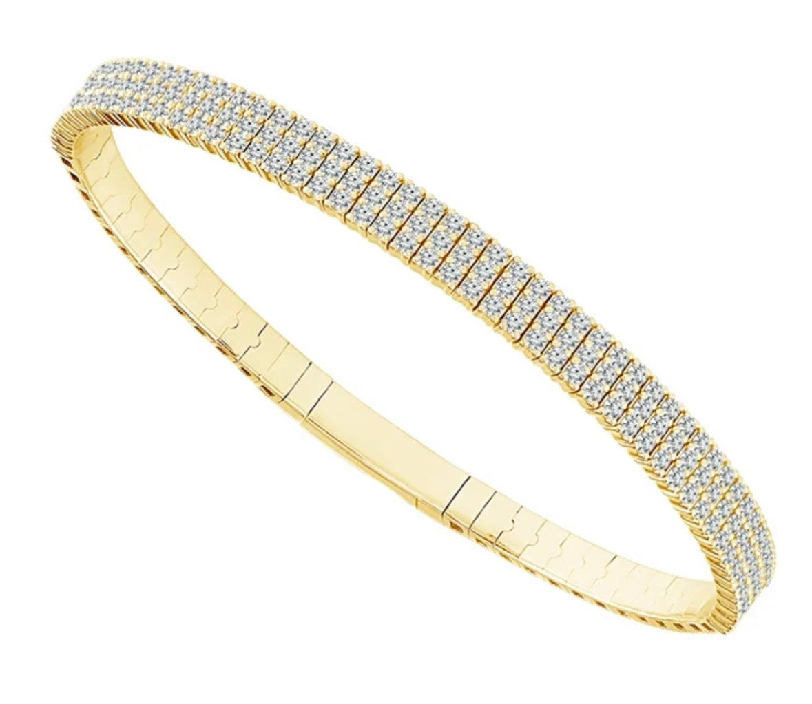 14 Karat Diamond Flexie Bracelet