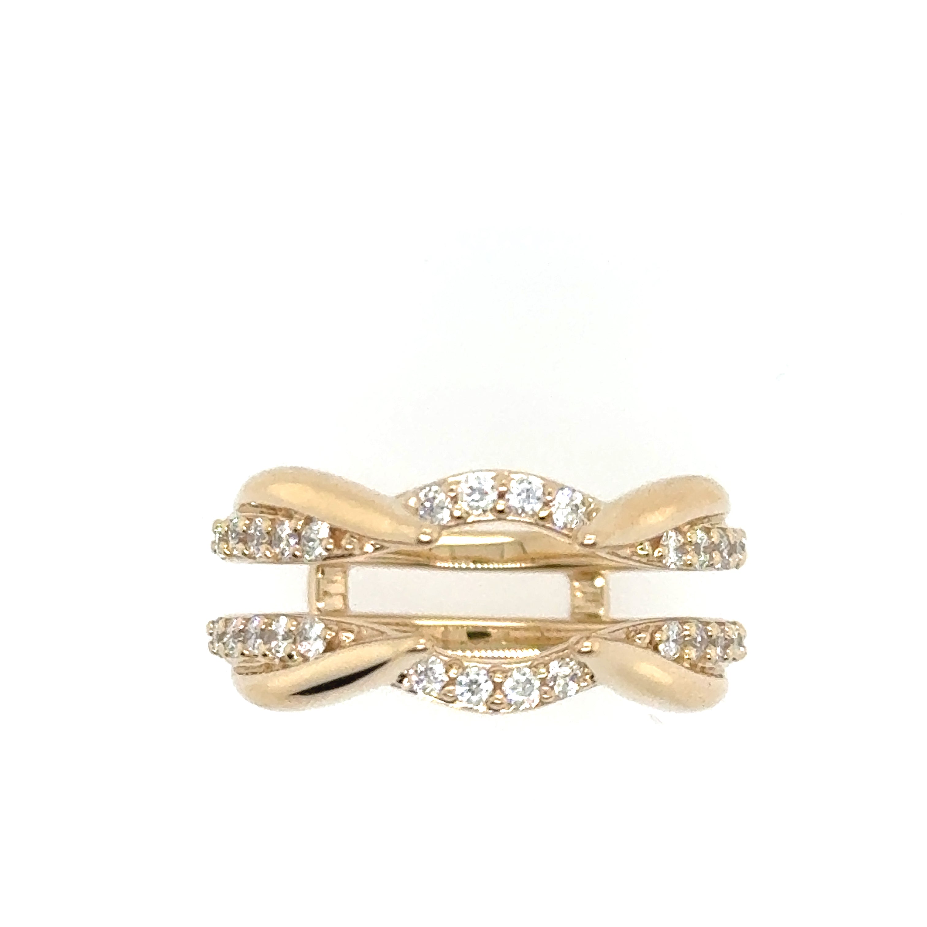 14K Yellow Gold Lakeshore Diamond Wedding Wrap