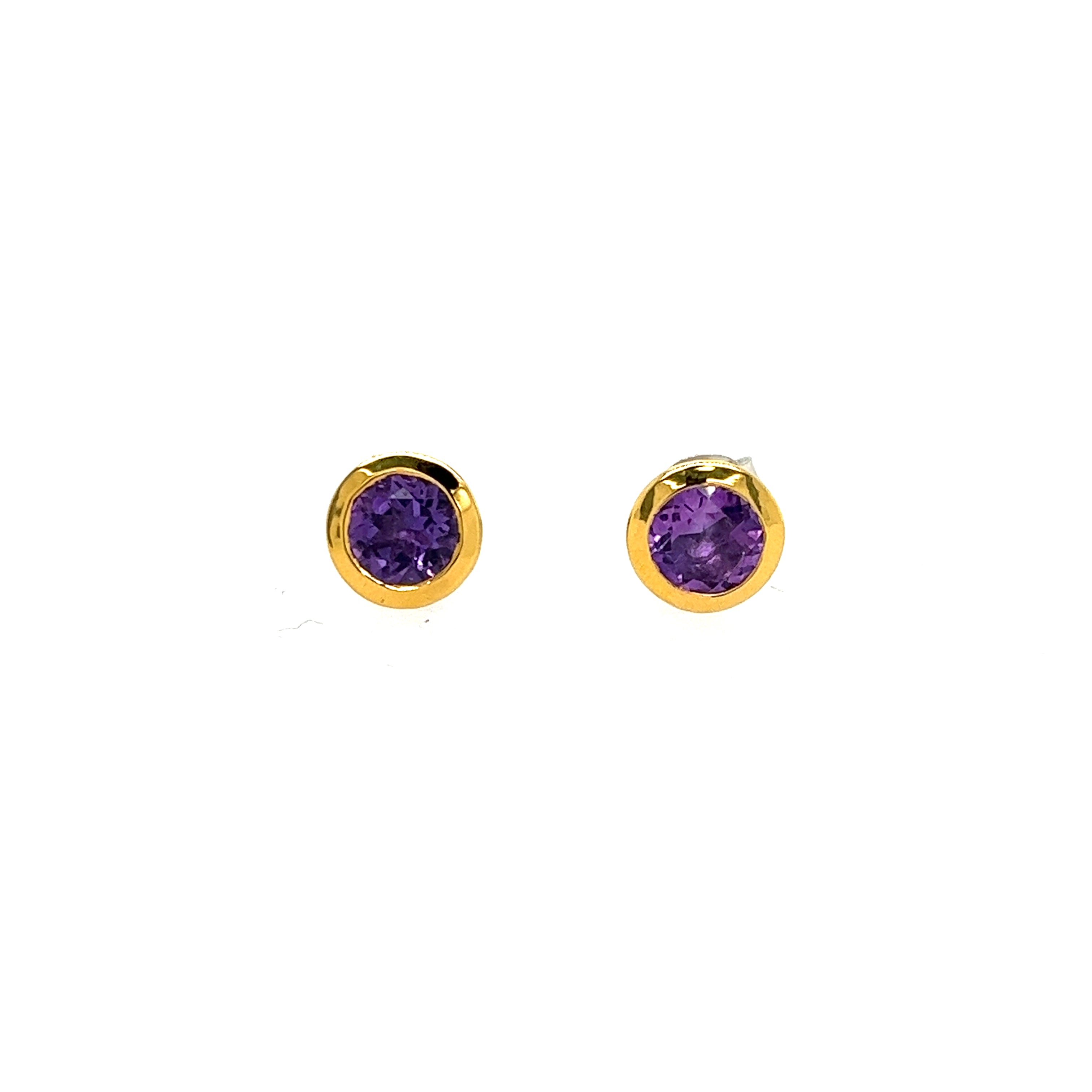 Sterling Silver Amethysts Earrings