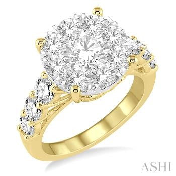 14 Karat Lake Michigan Lovebright Round Diamond Engagement Ring - Lake Michigan Lovebright (Ashi)