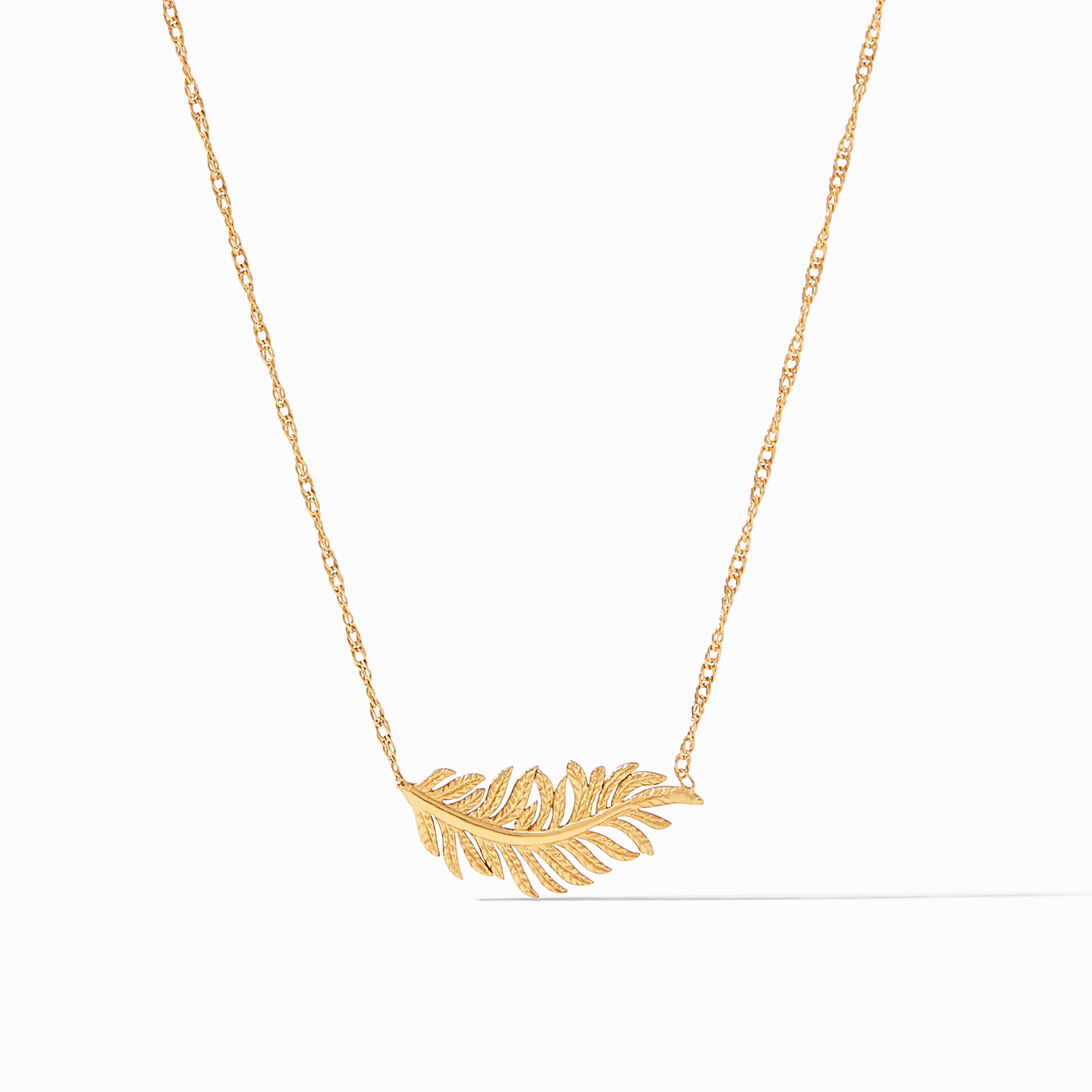 Gold Plated Fern Necklace