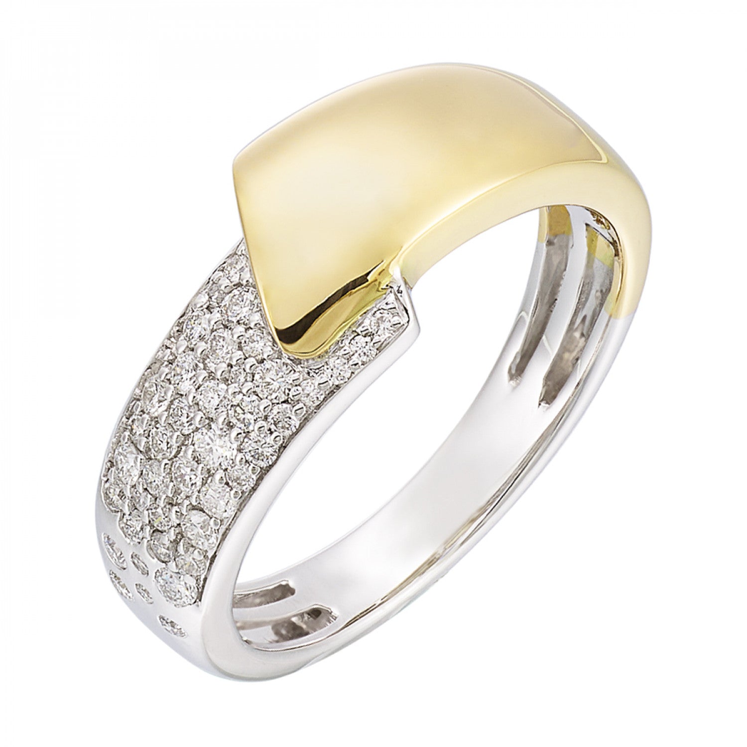 14K Yellow And White Gold Lakeshore Diamond Fashion Ring