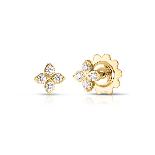18 Karat Button Diamond Earrings - Roberto Coin Inc