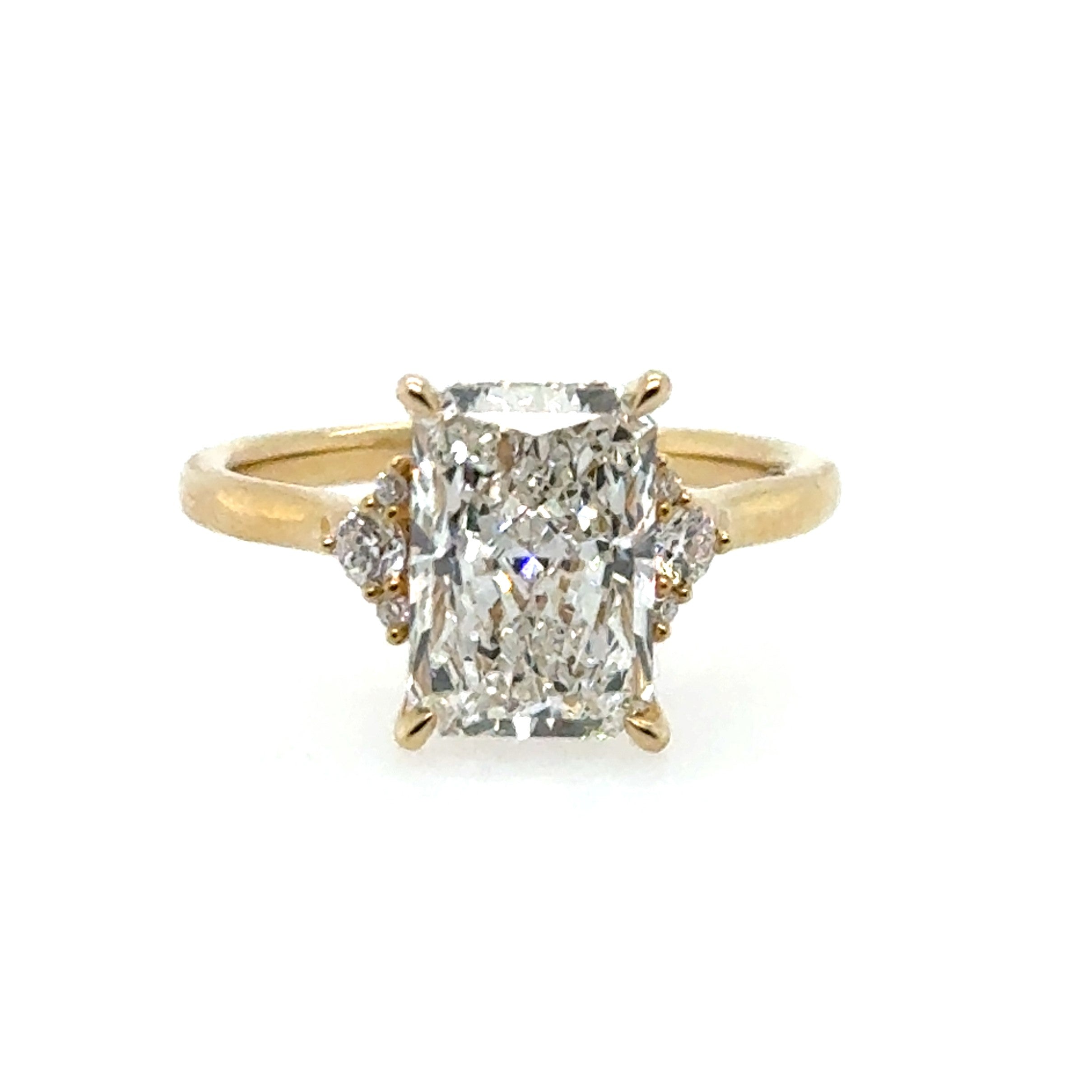 14 Karat Radiant Diamond Engagement Ring