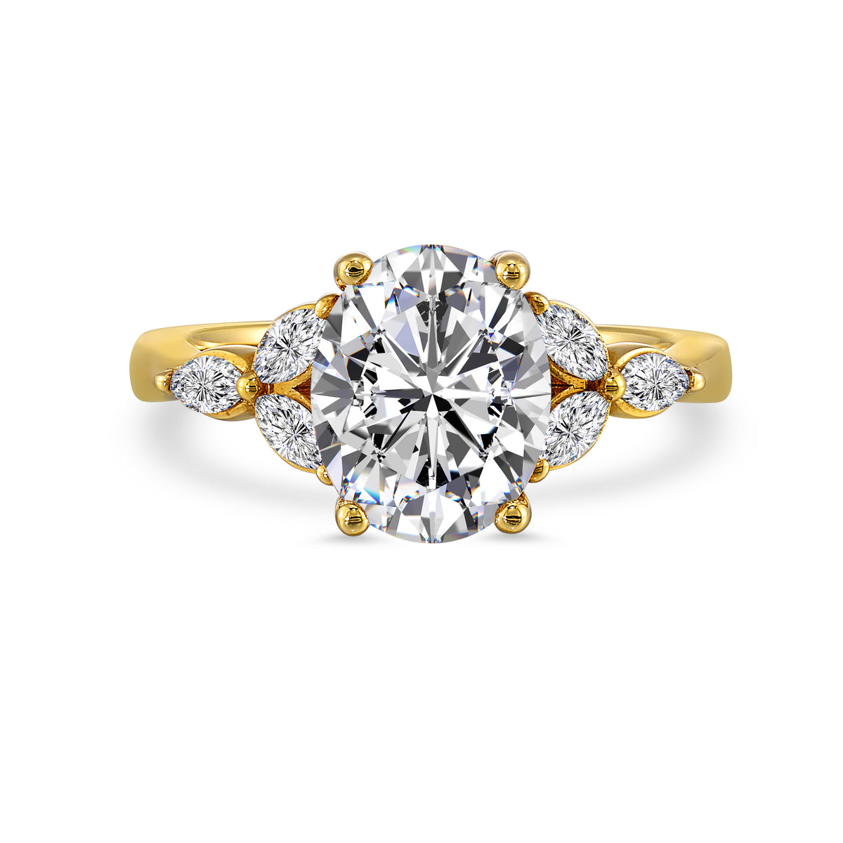 14 Karat Semi Mount Semi-Mount *center stone not included - Gemsone Corp.