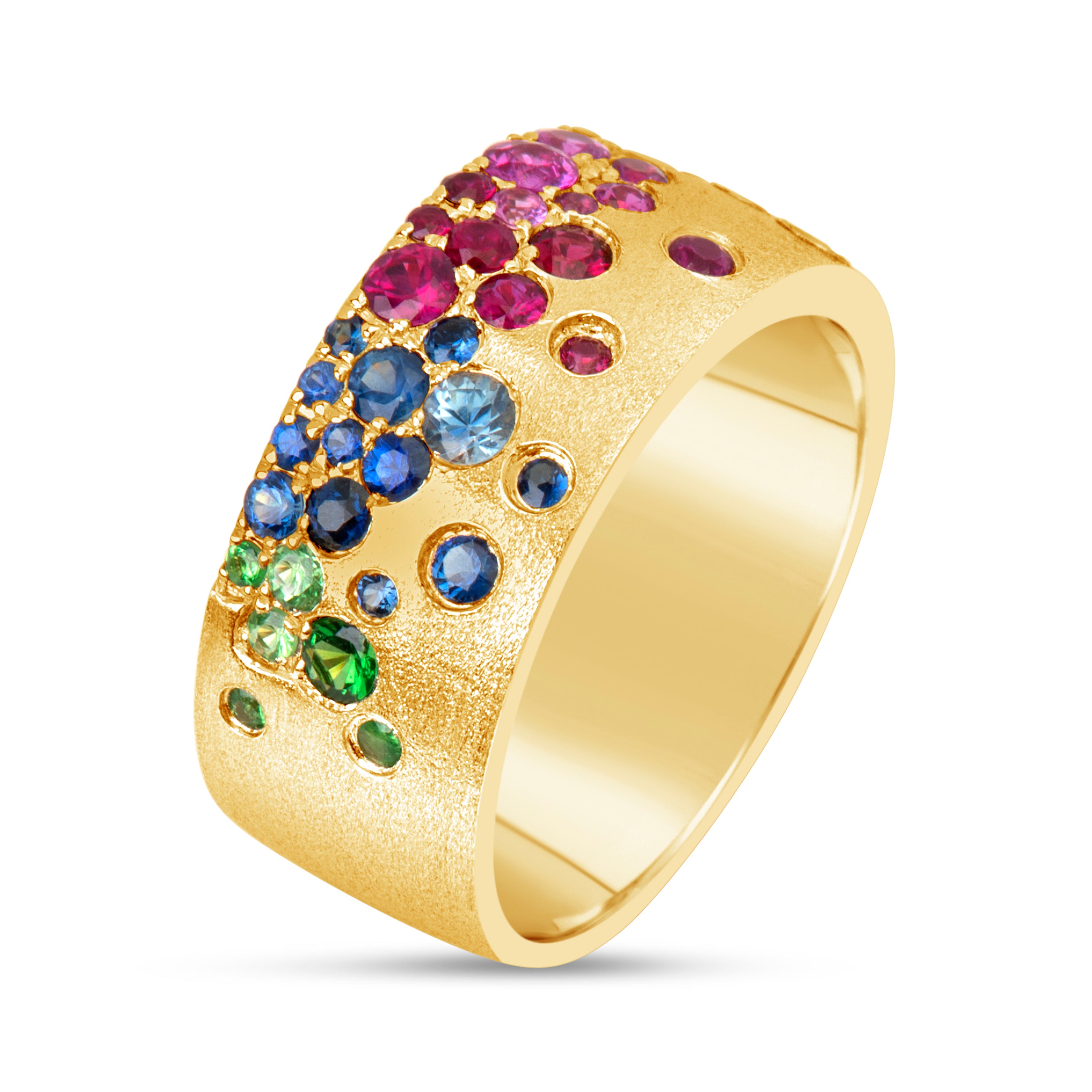14K Yellow Gold Sapphire Ring - Dilamani