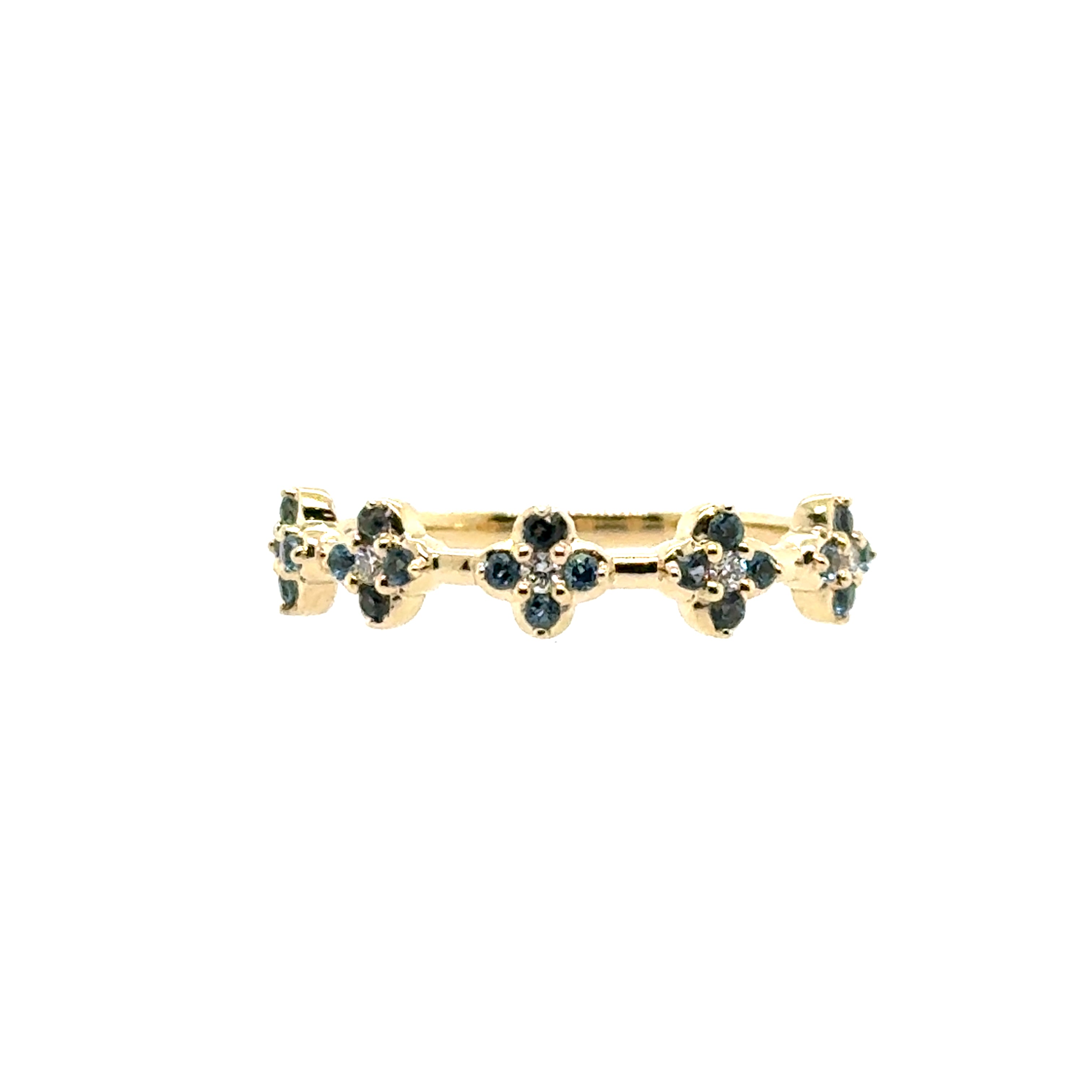 14 Karat Blue Topazes Ring - IDD USA LLC