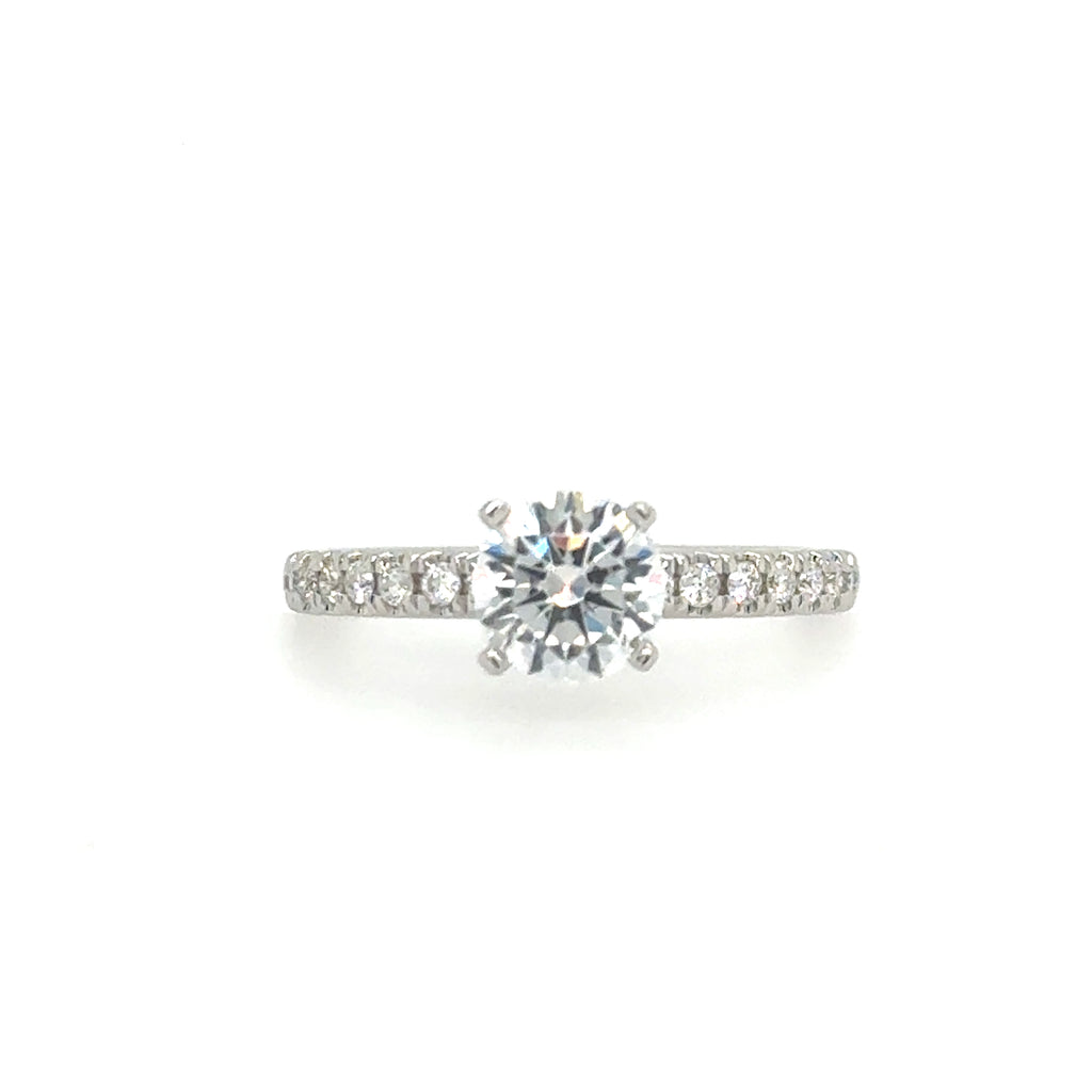 14k White Gold Lakeshore Semi-Mount 
*center stone not included