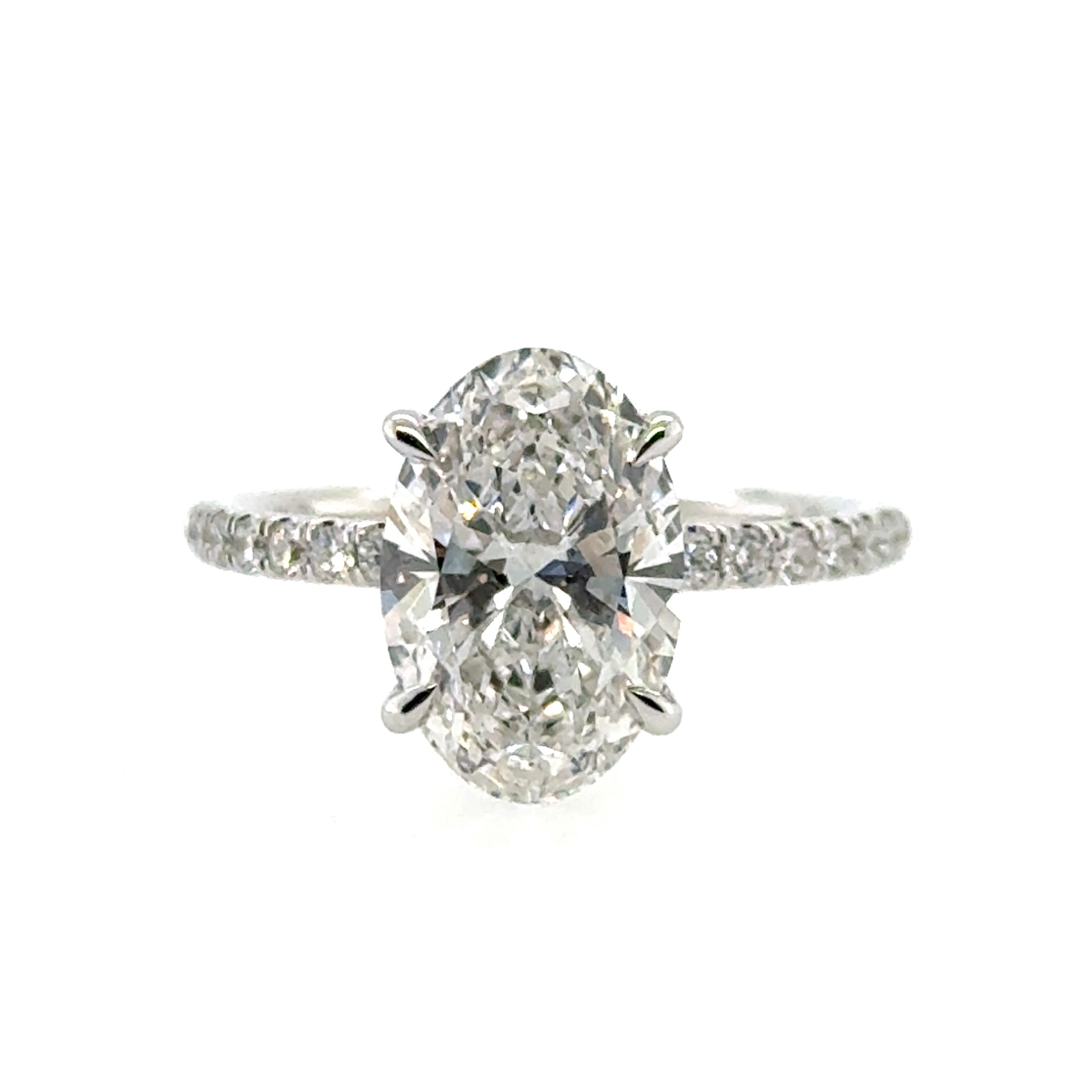 14 Karat Engagement Oval Diamond Engagement Ring - Paramount Gems