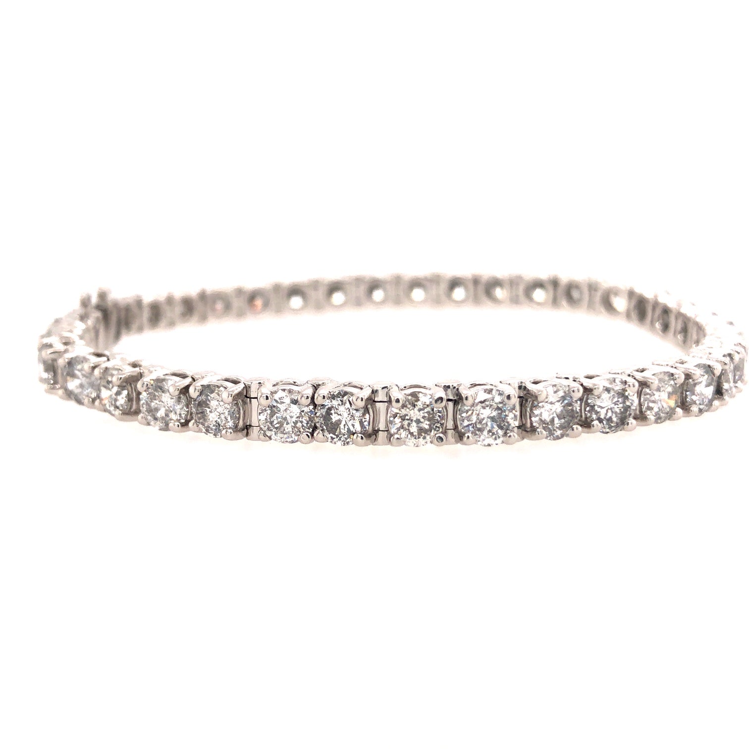 14k White Gold Lakeshore Diamond Tennis Bracelet