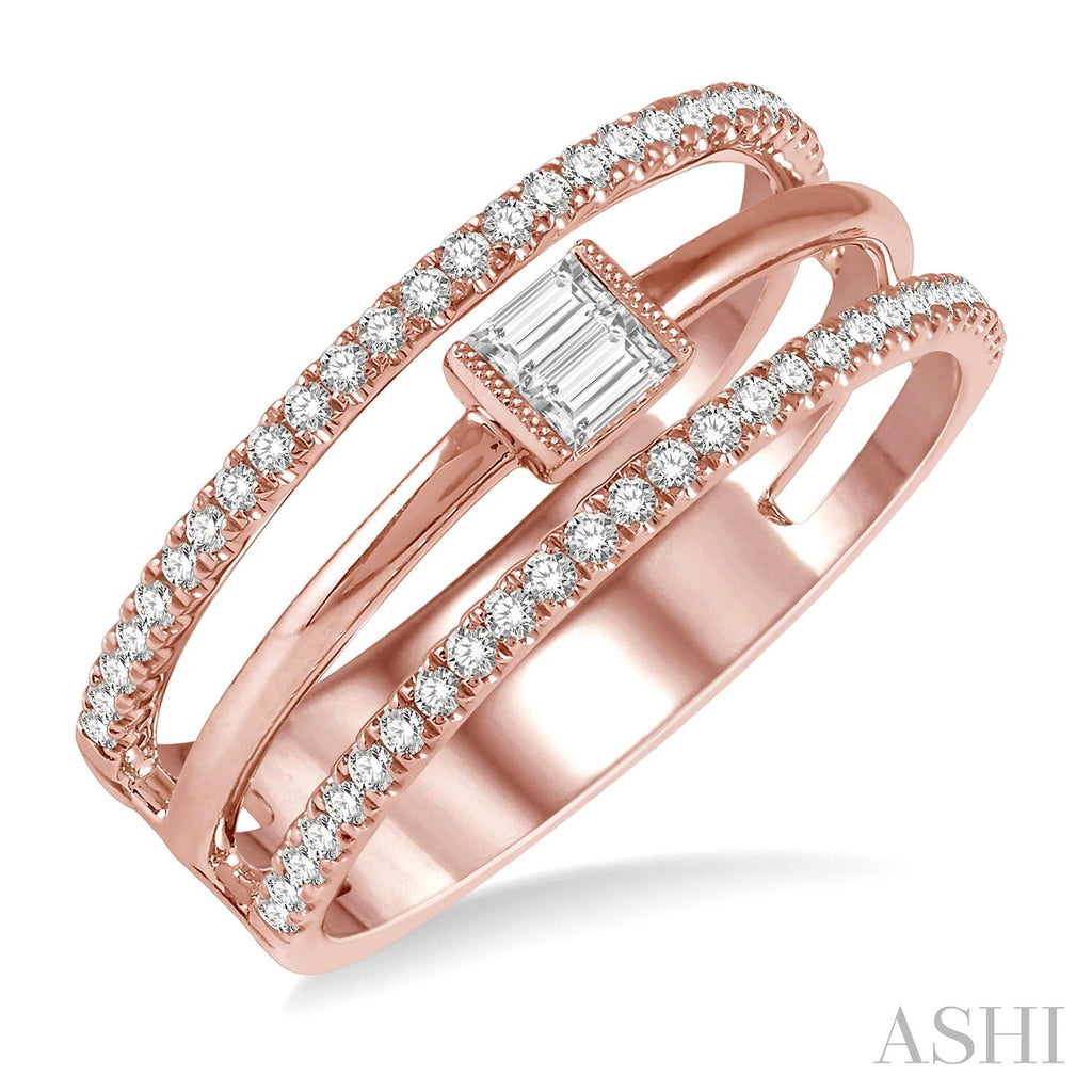 14K Rose Gold Diamond Ring