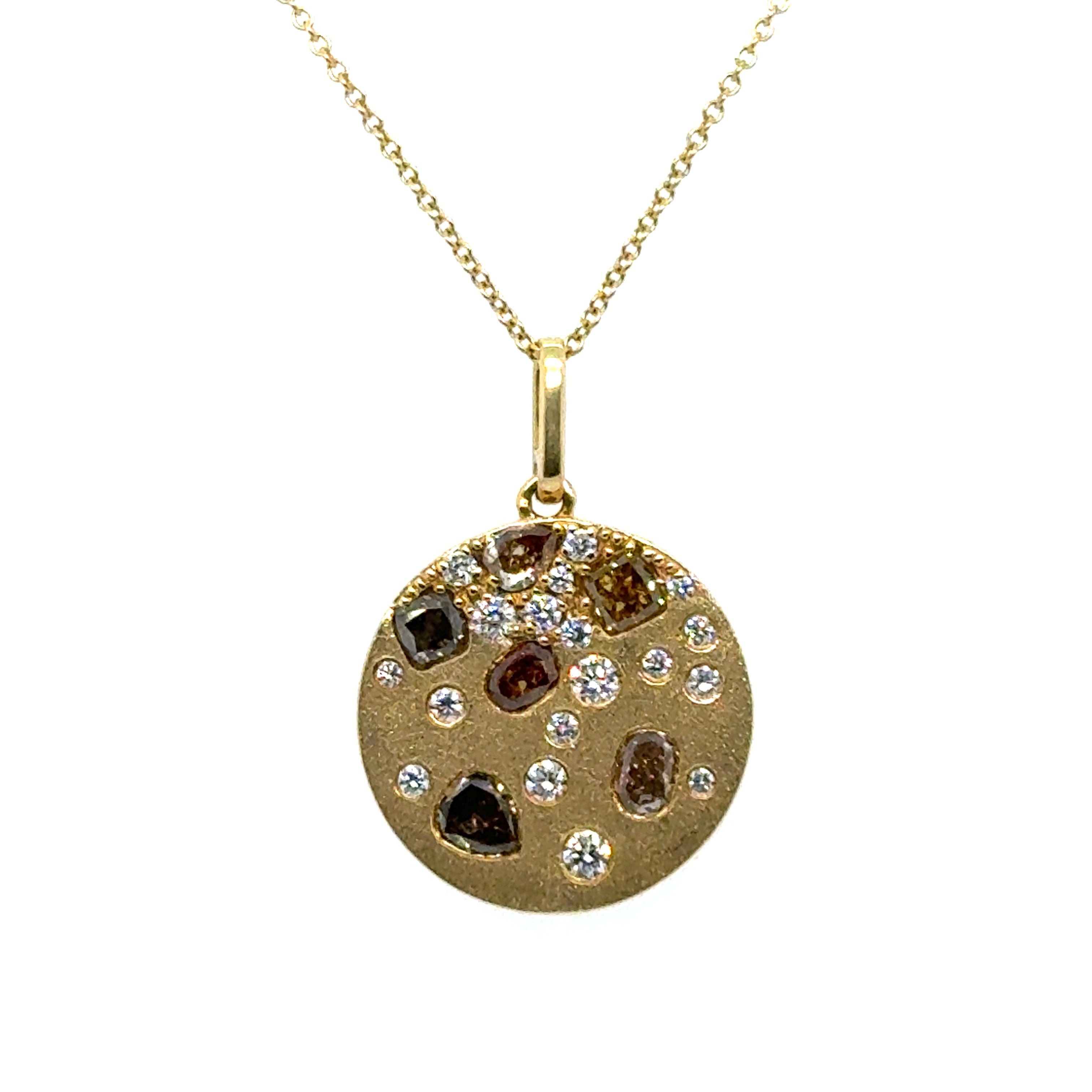 18 Karat Circle Diamond Necklace