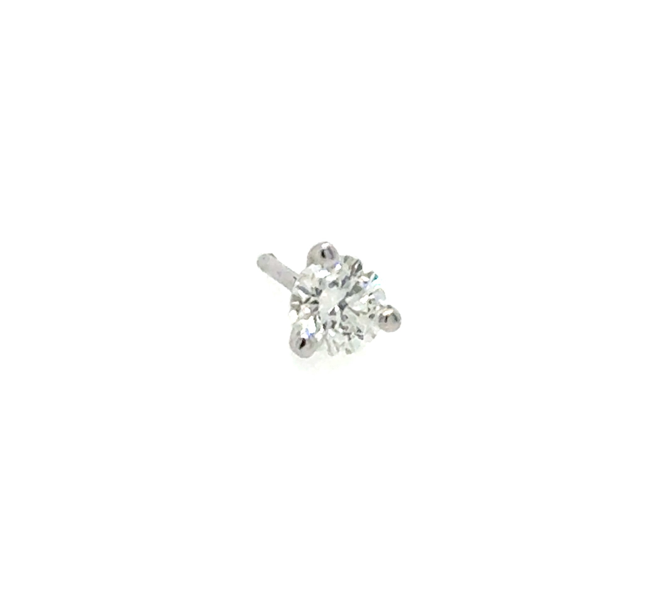 14 Karat Diamond Stud Earring