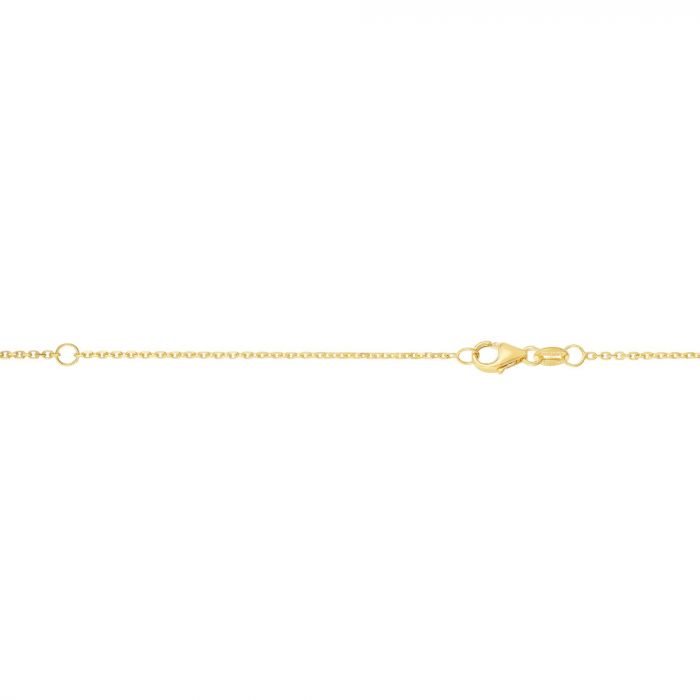 14K Yellow Gold Cable Link Necklace