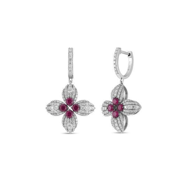 18k White Gold Primary Stone.Type Dangle Earrings