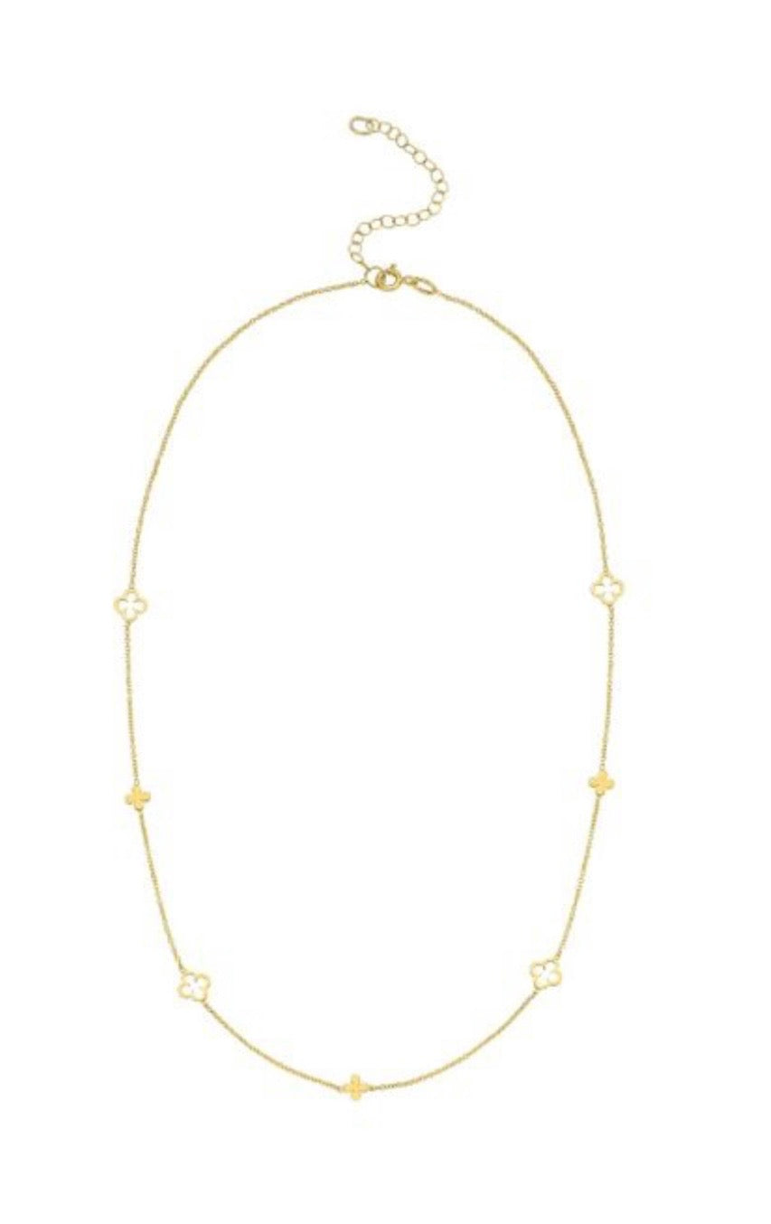 14 Karat Clover Necklace