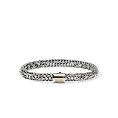 Sterling Silver And 14 Karat Bracelet
