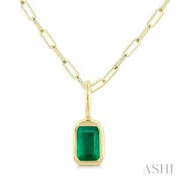 14 Karat Emerald Pendant