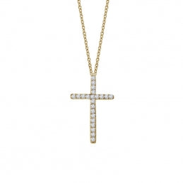 Gold Plated CZ Cross