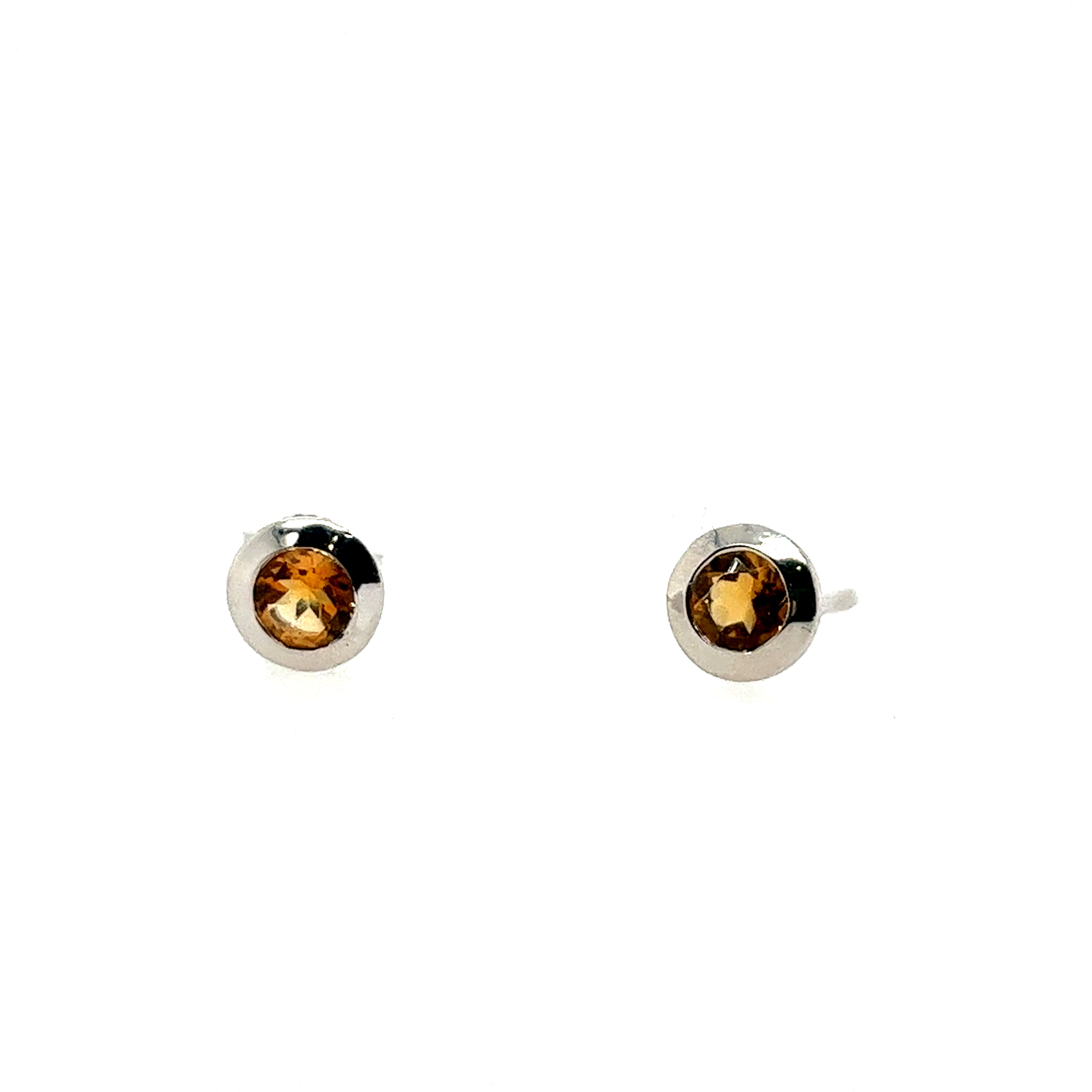 Sterling Silver Citrines Earrings