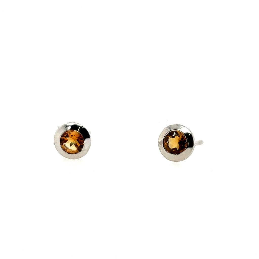 Sterling Silver Citrines Earrings