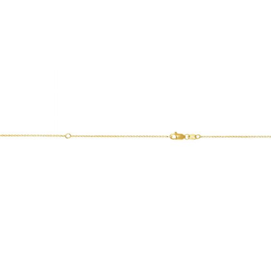 10K Yellow Gold Cable Link Necklace