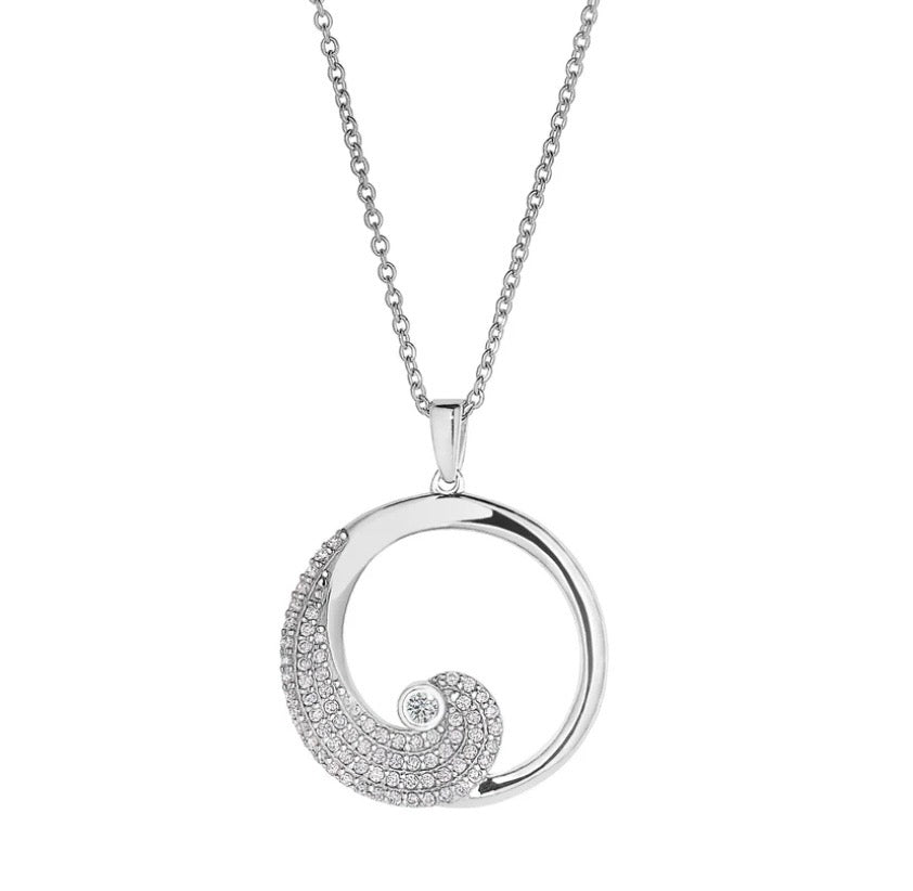Sterling Silver Simulated Stone Pendant