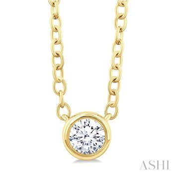 10 Karat Solitaire Diamond Pendant