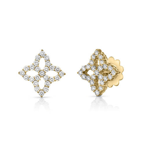 18 Karat Button Diamond Earrings - Roberto Coin Inc