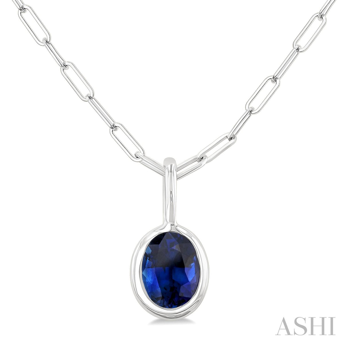 14 Karat Sapphire Pendant - Ashi Diamonds LLC