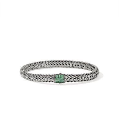 Sterling Silver Emerald Bracelet