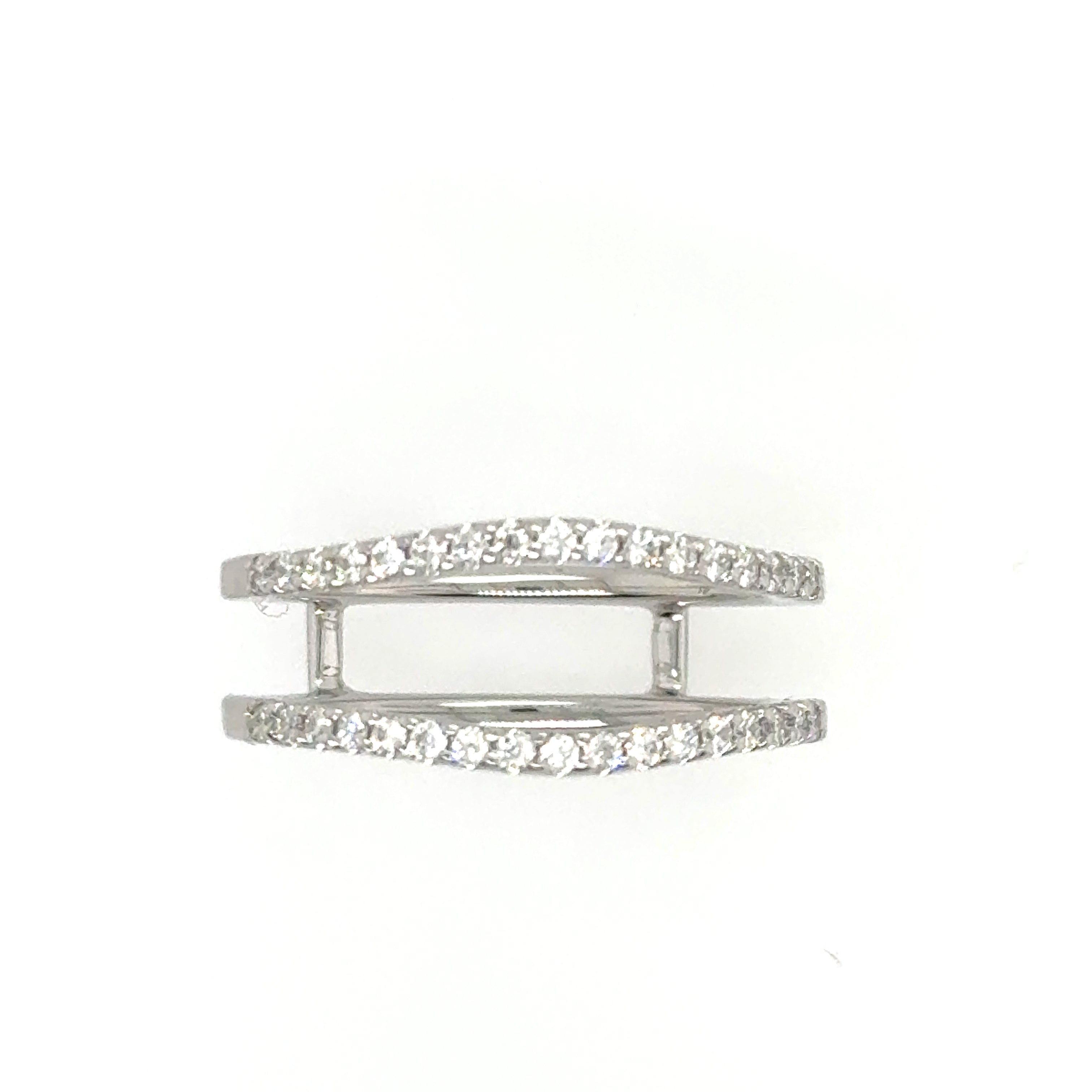 14k White Gold Wrap Diamond Wedding Wrap