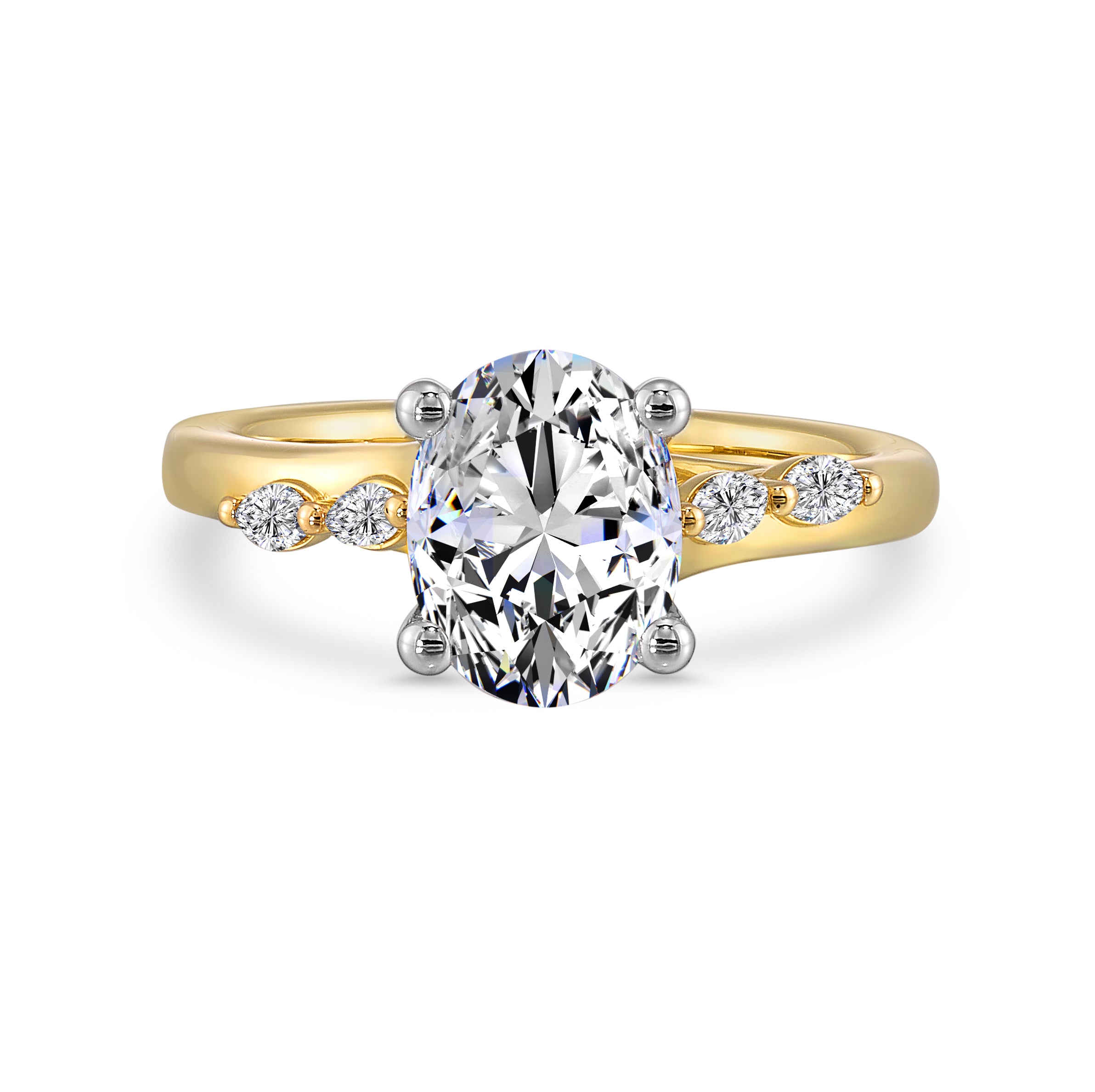 14 Karat Semi Mount Semi-Mount *center stone not included - Gemsone Corp.