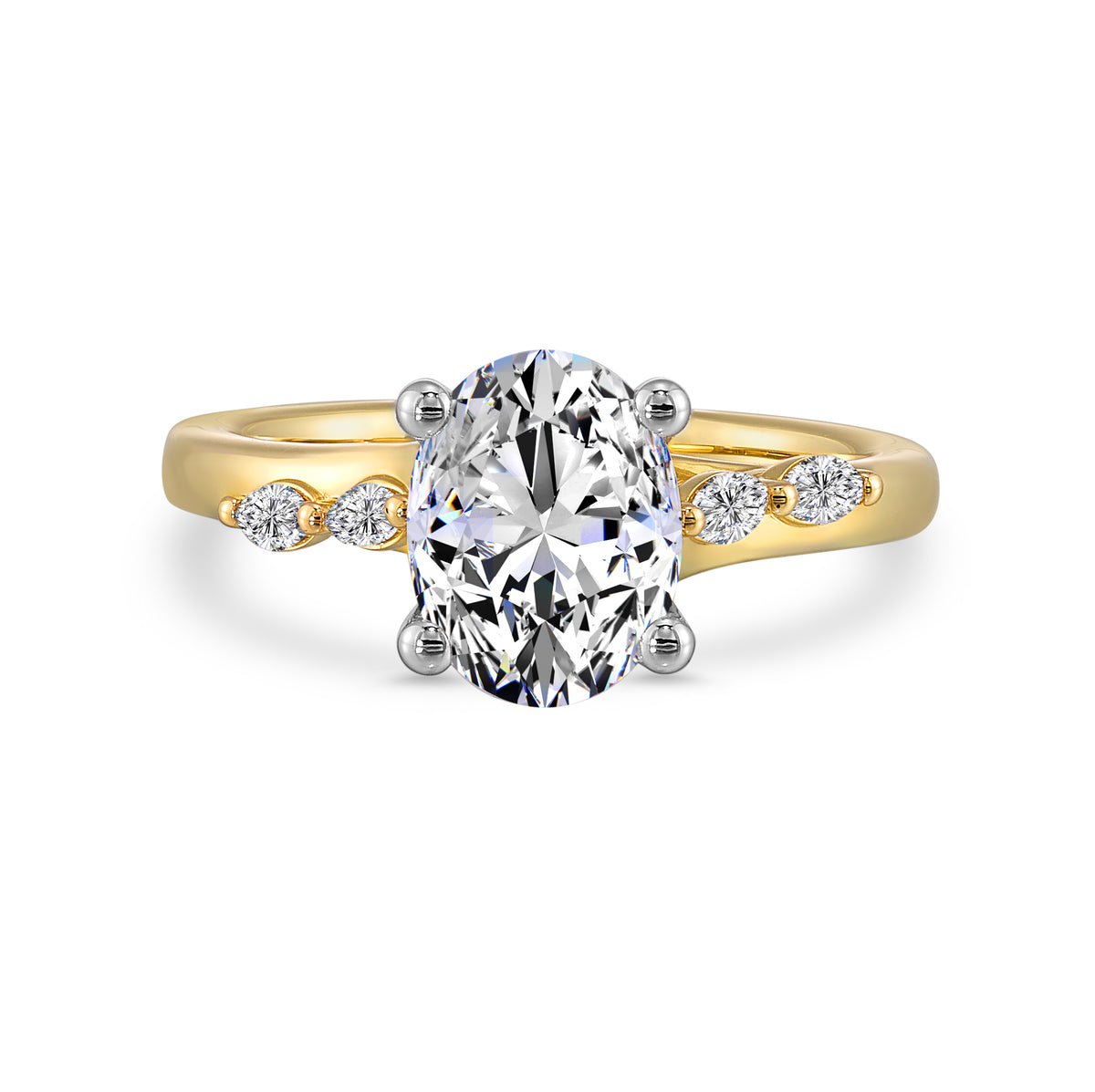 14 Karat Semi Mount Semi-Mount *center stone not included - Gemsone Corp.