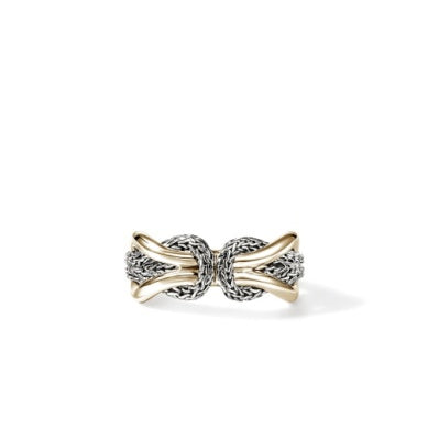 Sterling Silver And 14 Karat Ring