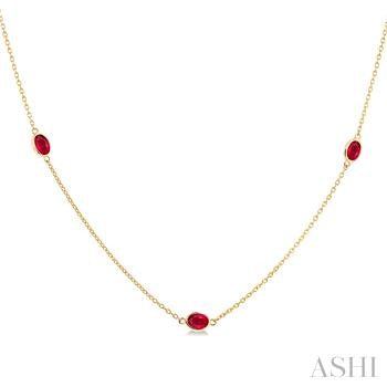 14 Karat Rubies Necklace