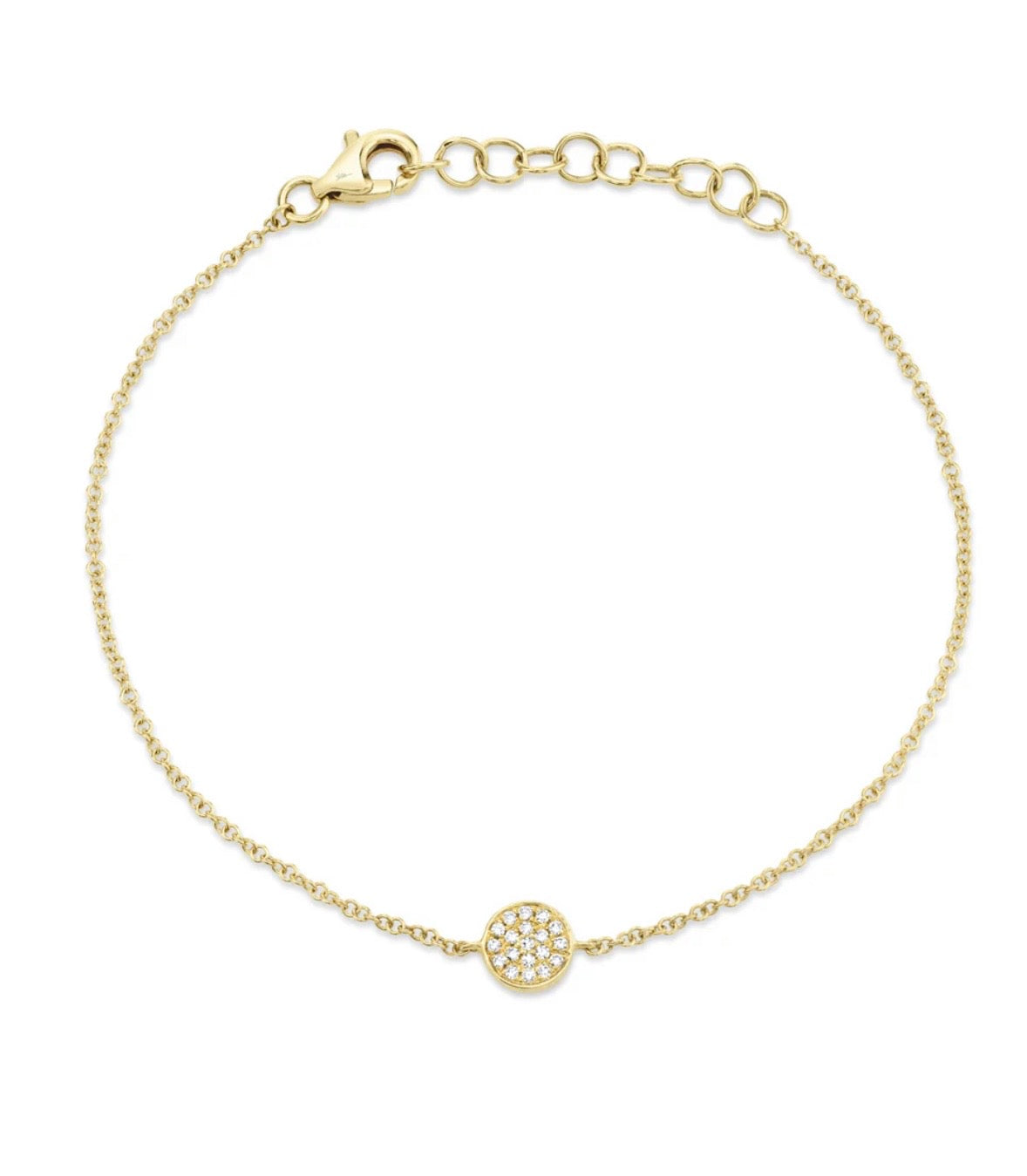 14K Yellow Gold Diamond Bracelet