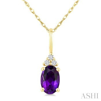 10 Karat Amethyst Pendant