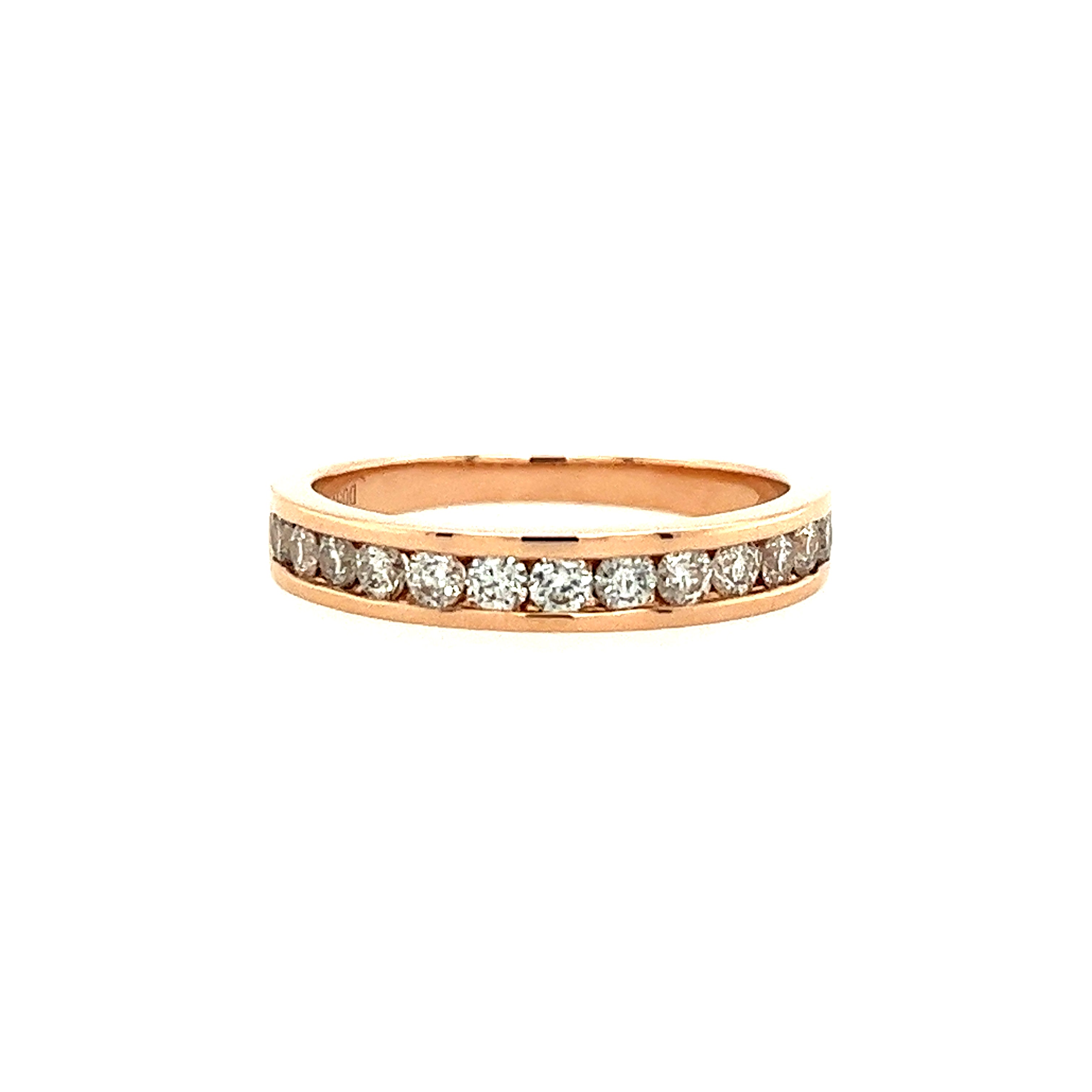 14K Rose Gold Channel Set Lakeshore Diamond Anniversary Ring