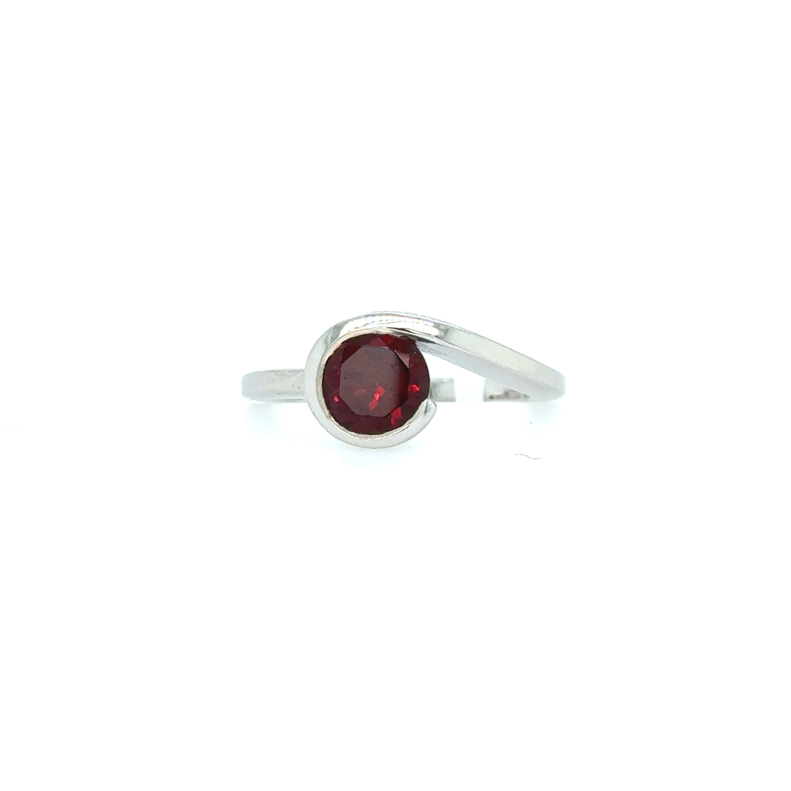 Sterling Silver Garnet Ring