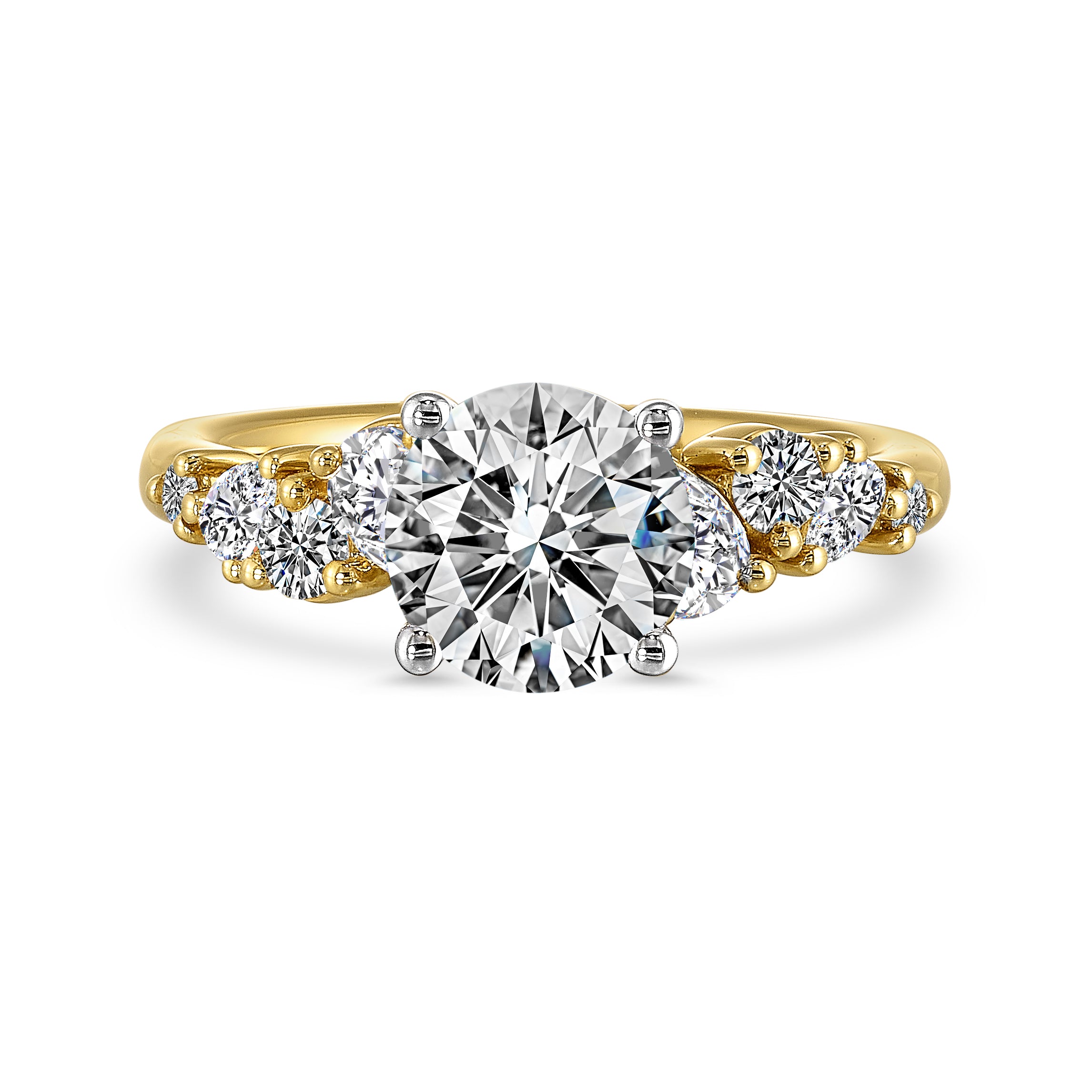 14 Karat Lakeshore Semi-Mount *center stone not included - Gemsone Corp.
