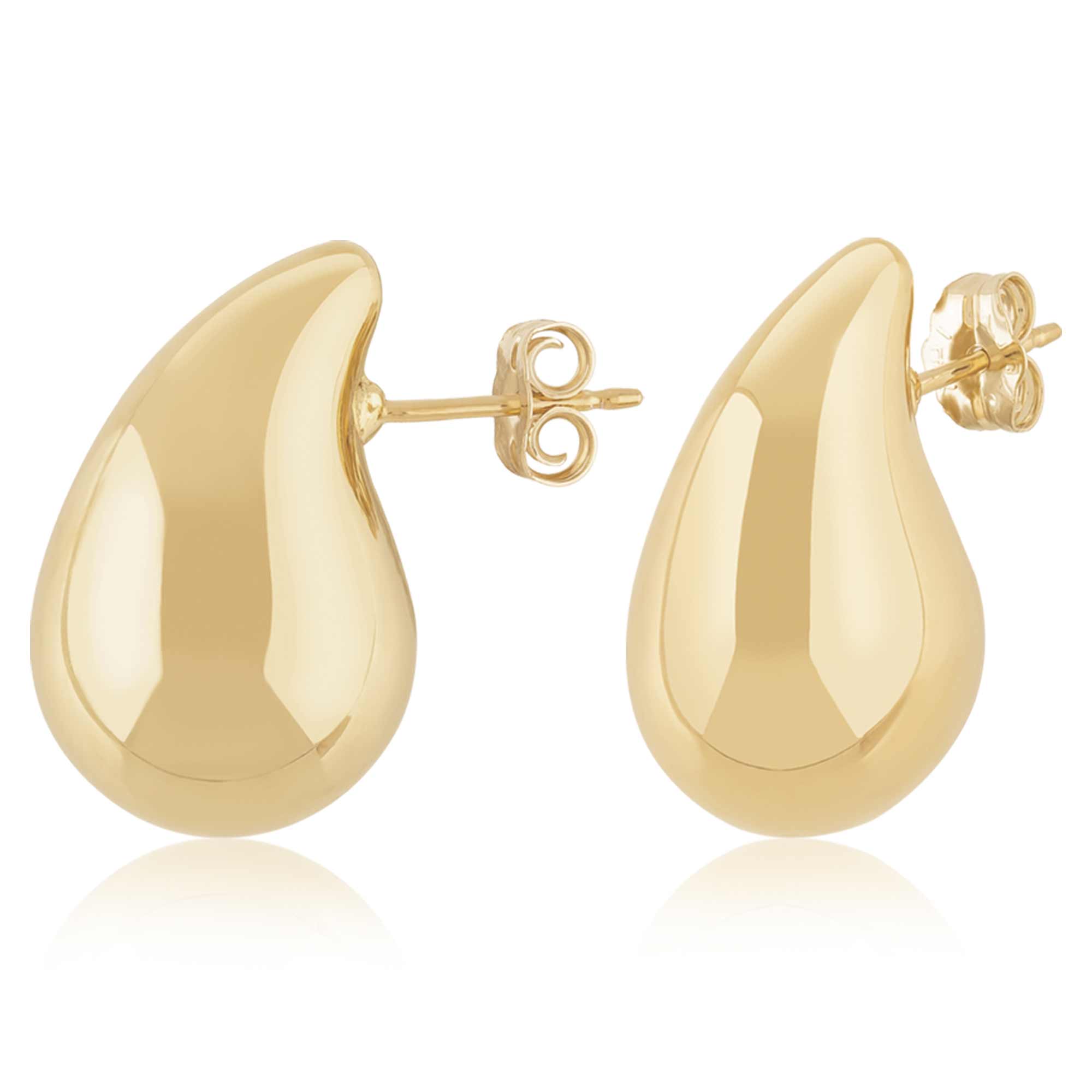 Vermeil Teardrop Stud