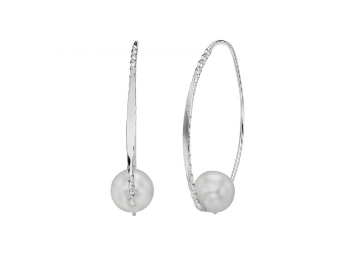 Sterling Silver Pearls Earrings