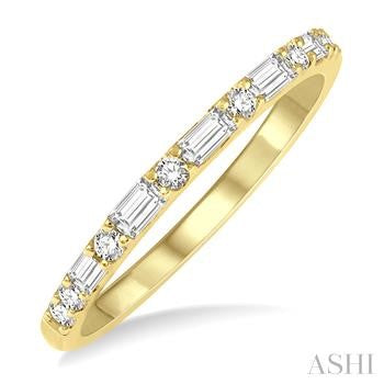 14K Yellow Gold Diamond Wedding Band