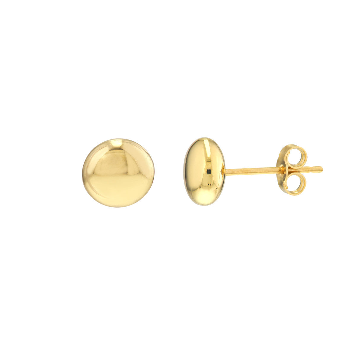 Button Earrings - Midas Chain