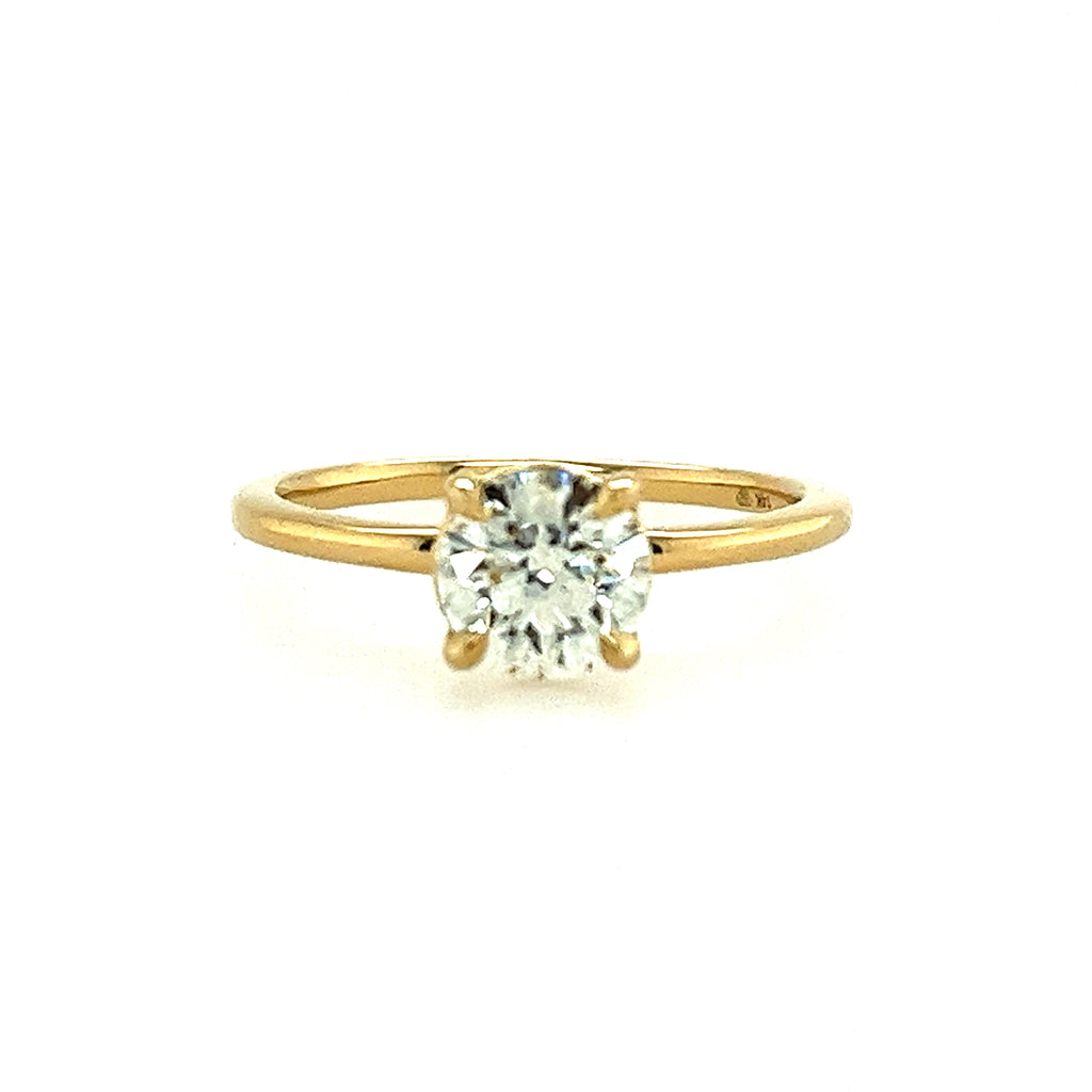 14K Yellow Gold Round Lakeshore Diamond Solitaire