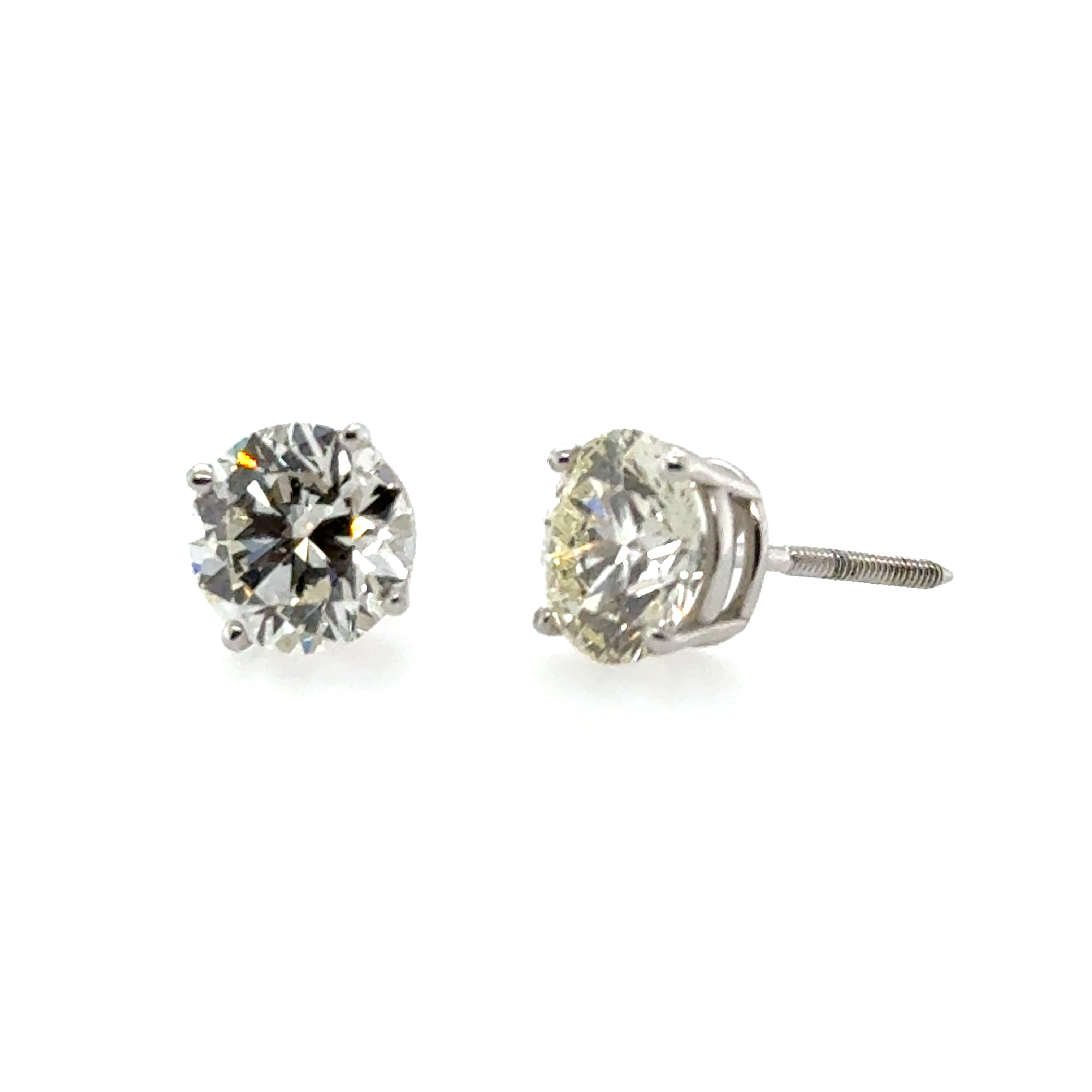 14 Karat Diamond Stud Earrings